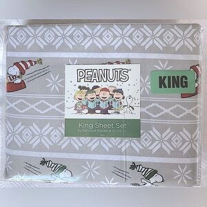 Peanuts Snoopy Winter Fun Sheet Set - King